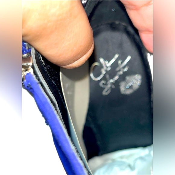 Colin Stuart Size 9B Booties Zipper Violet Blue Platform Stiletto Boots Cocktail - Picture 9 of 14